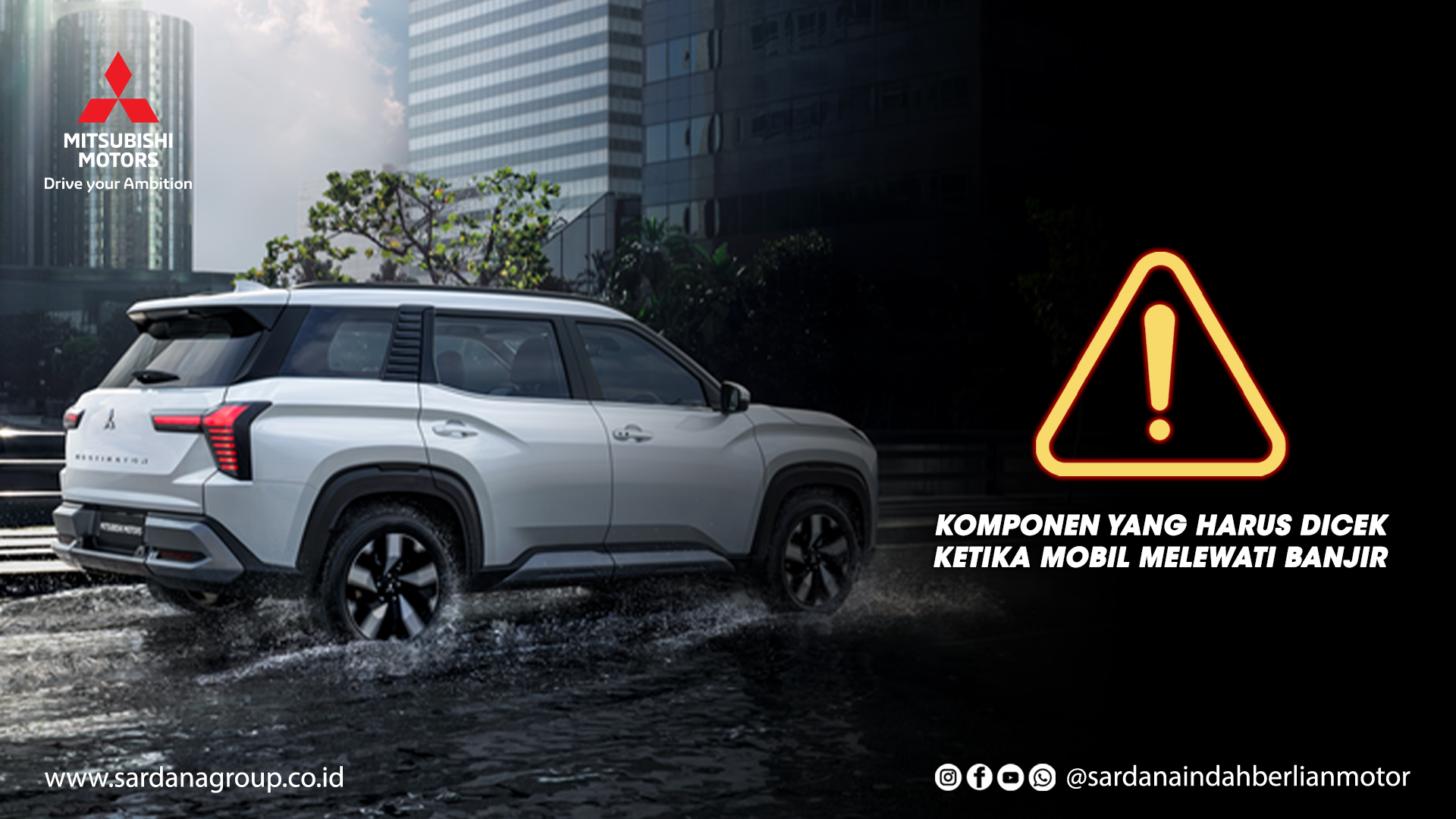Komponen Yang Harus Dicek Ketika Mobil Mitsubishi Anda Melewati Banjir! 